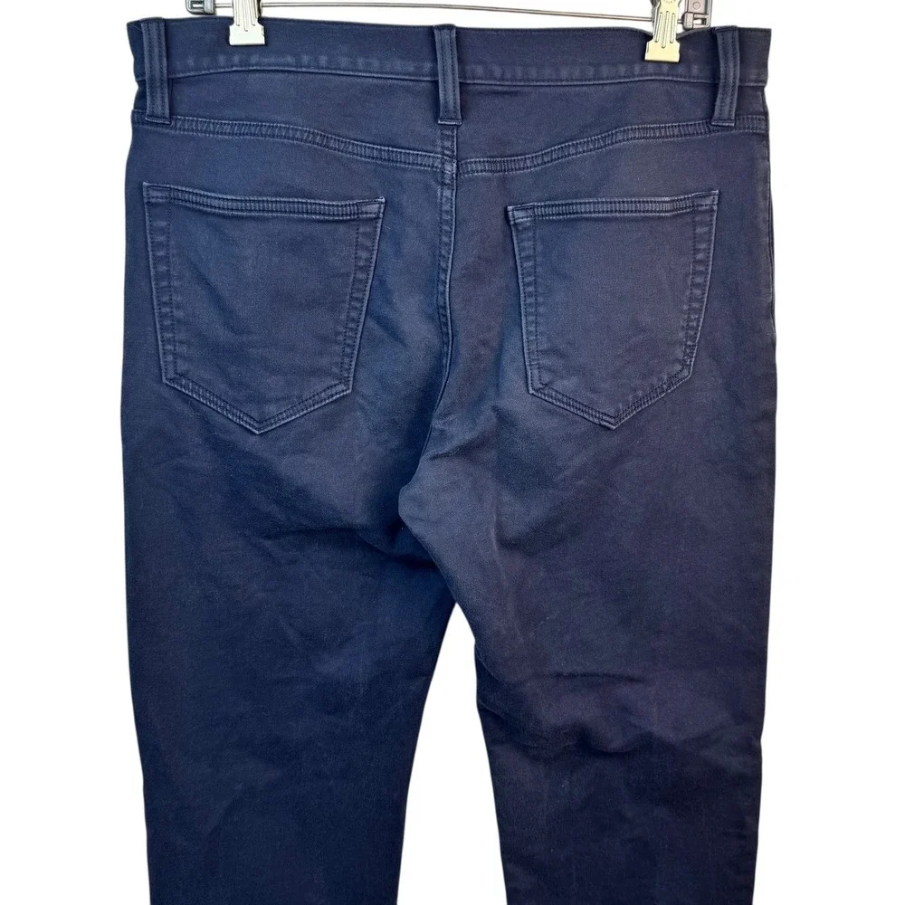 Banana Republic Slim Traveler Navy Pants Men 32x32 Casual‎ Stretch Cotton Blend